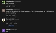 Fans in the YouTube comments section reacting to the streamer's clip (Image via OTV COPIUM/YouTube)